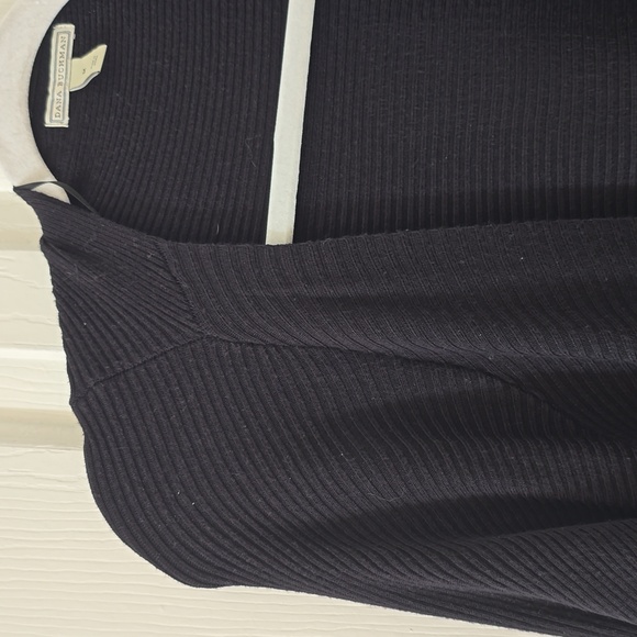 DANA BUCHMAN BRAND WOMEN'S LONG BLACK OPEN CARDIGAN SIZE MEDIUM - Picture 5 of 13